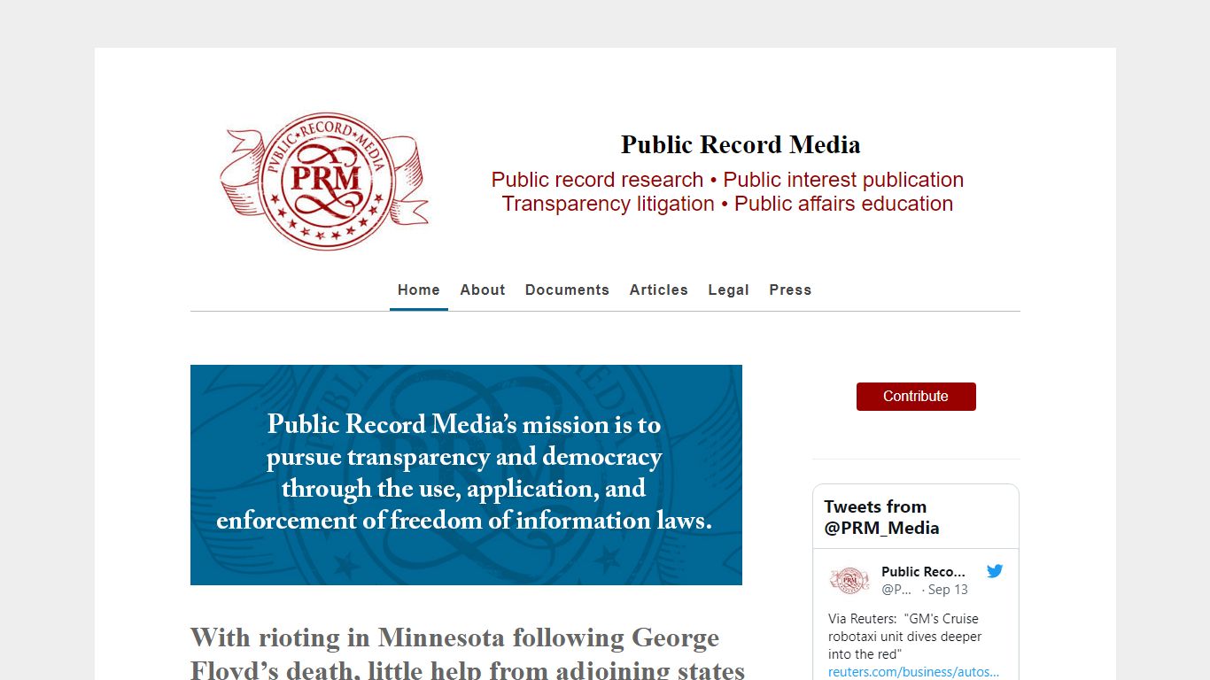 Public Record Media – Public record research • Public interest ...